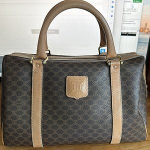 Vintage Celine Macadam Boston Bag